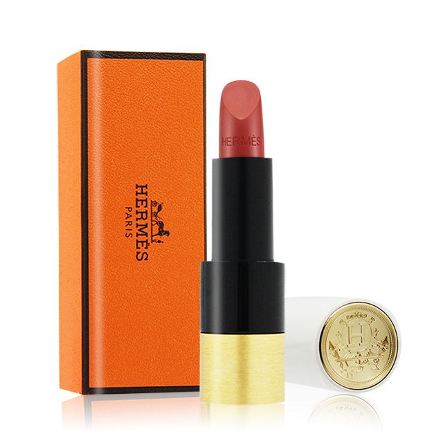 HERMES 愛馬仕Rouge Hermès 緞光唇膏#21 Rose Epice(3.5g)-國際航空版