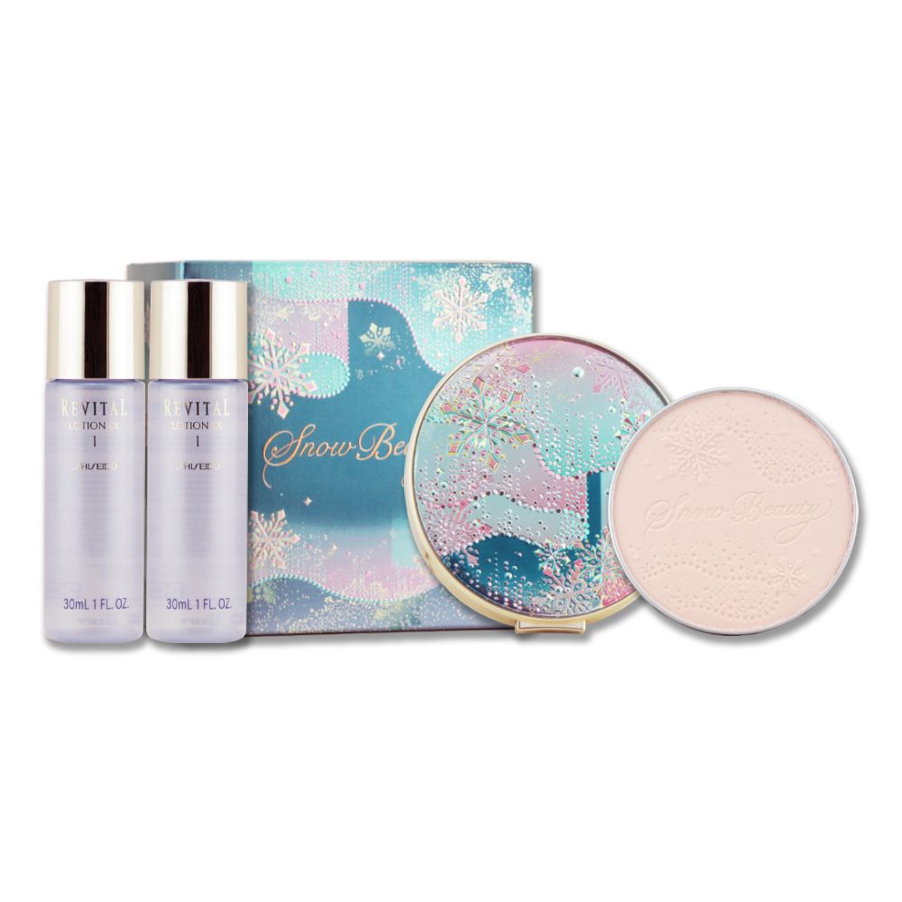 SHISEIDO 資生堂 雪花香氛魔法盒 25g + 莉薇特麗全效化粧水 30ML x 2-清爽型