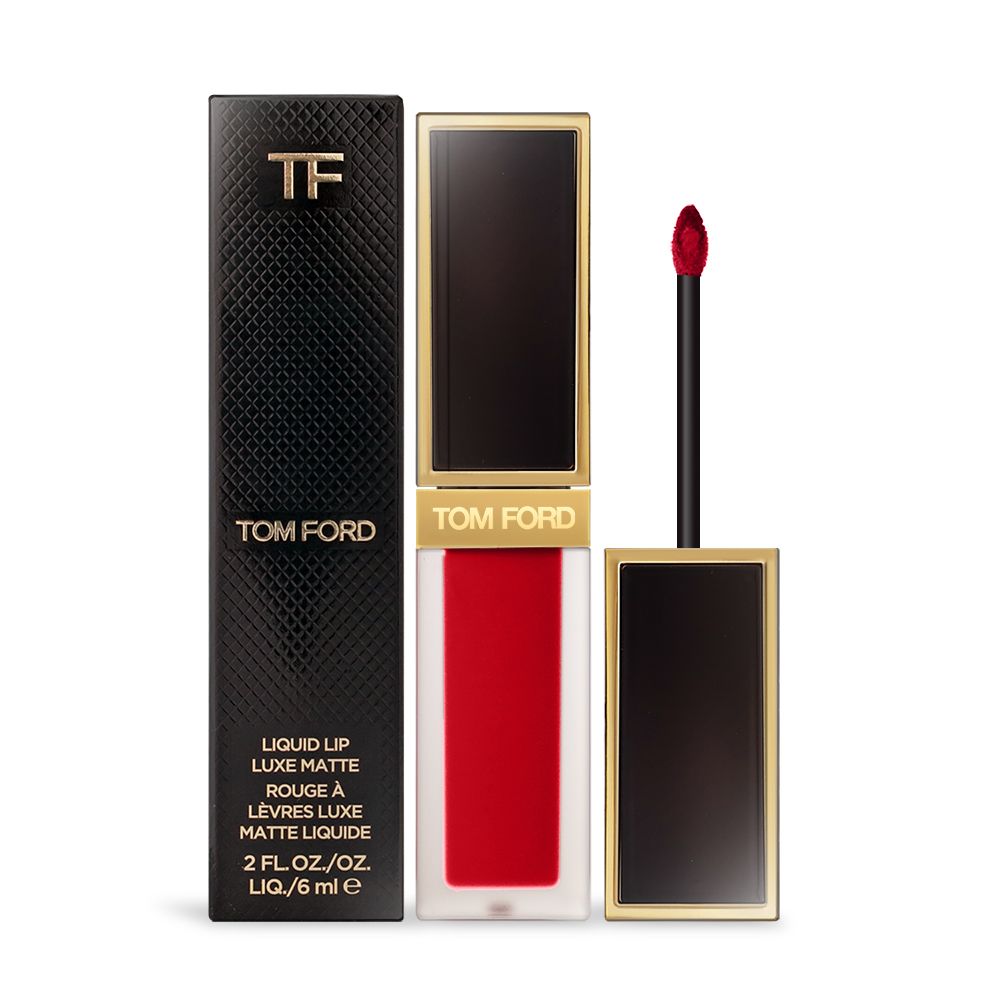 TOM FORD  設計師高級訂製絨霜唇萃#16 Scarlet Rouge(6ml)-國際航空版