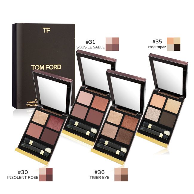 TFTOM FORDEOMBRES ATOTAL #31SOUS LE SABLE#35rose topaz#30INSOLENT ROSE#36TIGER EYE