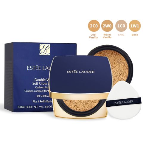 ESTEE LAUDER 雅詩蘭黛 粉持久完美鎖妝氣墊粉餅SPF45/PA+++(24g)-多色可選-百貨公司貨