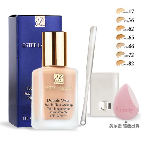 ESTEE LAUDER 雅詩蘭黛 粉持久完美持妝粉底SPF10/PA++(30ml)-多色可選 附專業彩妝工具【美妝蛋+粉底刮棒+調色盤】