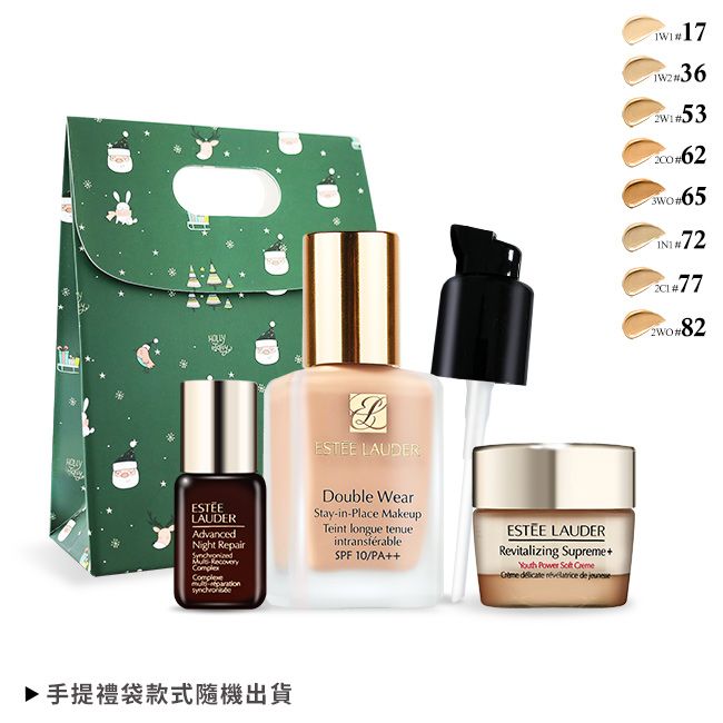 LAUDERAdvancedNight Repair LAUDERDouble WearStay-in-Place MakeupTeint longue tenueintransférableSPF 0/PA+ESTEE LAUDERRevitalizing Supreme+      de ▶ 手提禮袋款式隨機出貨 1736 1532W1 65 72#82