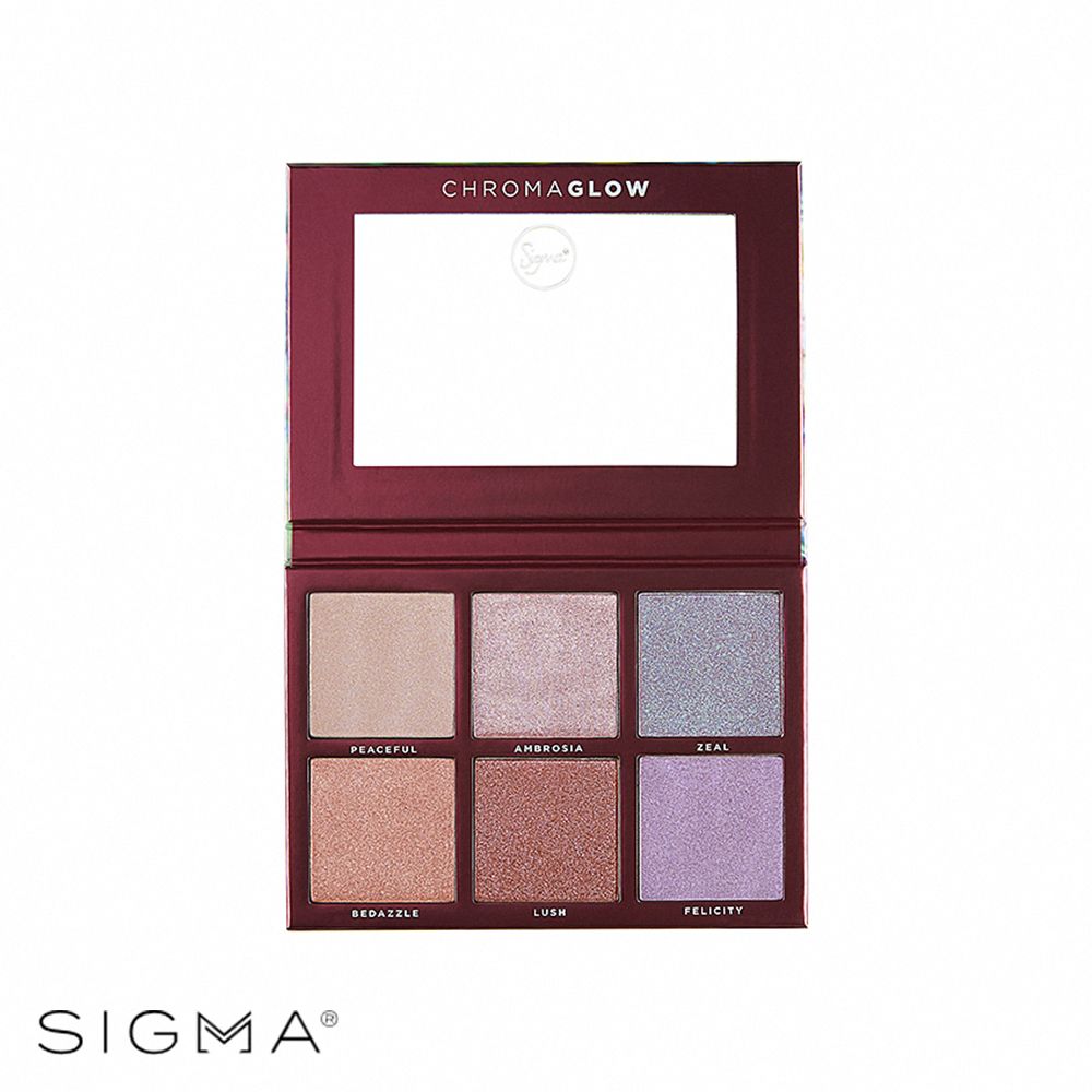 Sigma 6色打亮修容盤 28.14g Chroma Glow Shimmer+Highlight Palette