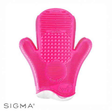 Sigma 2X 刷具清潔手套 2X Spa Brush Cleaning Glove-Pink