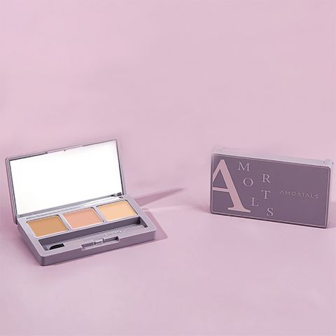 AMORTALS爾木萄 淨顏美肌三色遮瑕盤 01自然色 3.6g