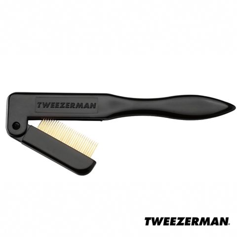 【Tweezerman】折疊式睫毛梳－個性黑 Folding Ilashcomb