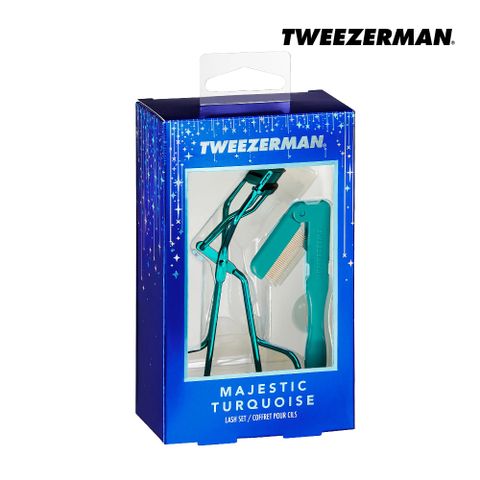 Tweezerman 精緻美睫雙件組-孔雀綠 Majestic Turquoise Lash Set