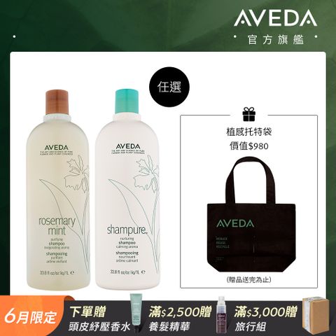 AVEDA 純香/迷迭薄荷洗髮精 1000ml (任選)