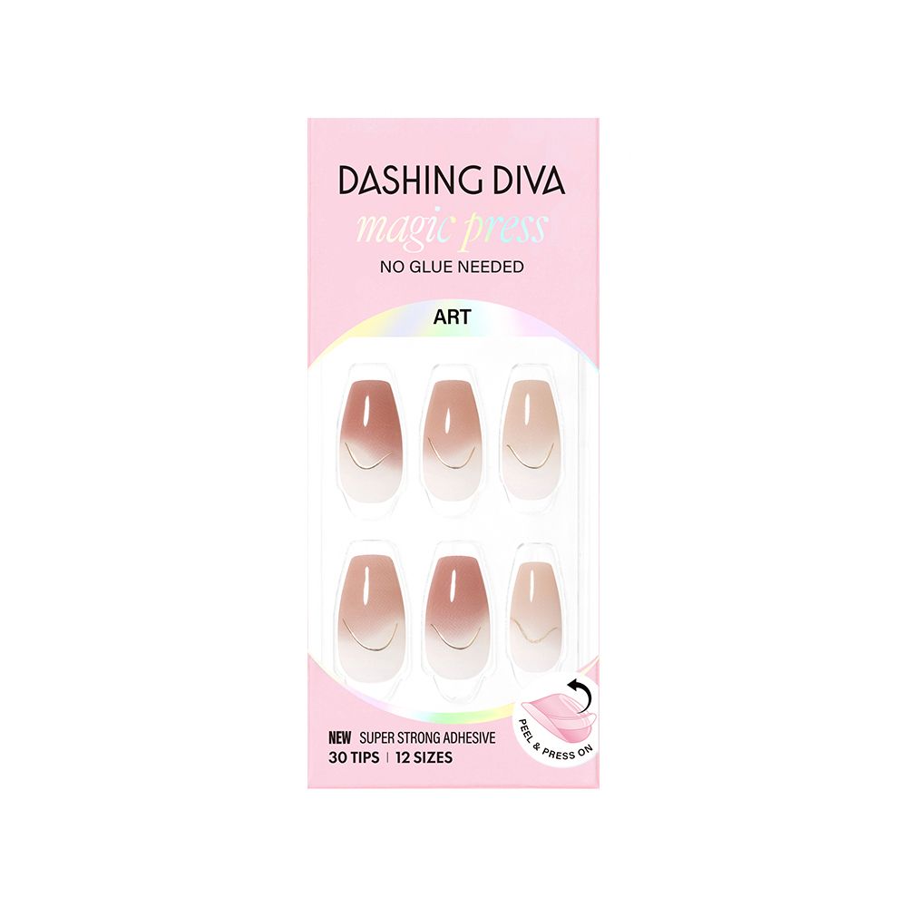 Dashing Diva 【DASHING DIVA】MAGICPRESS 薄型美甲片_焦糖奶鹽