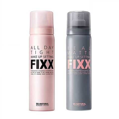 SO NATURAL fixx定妝噴霧 黑紅 灰色 75ml