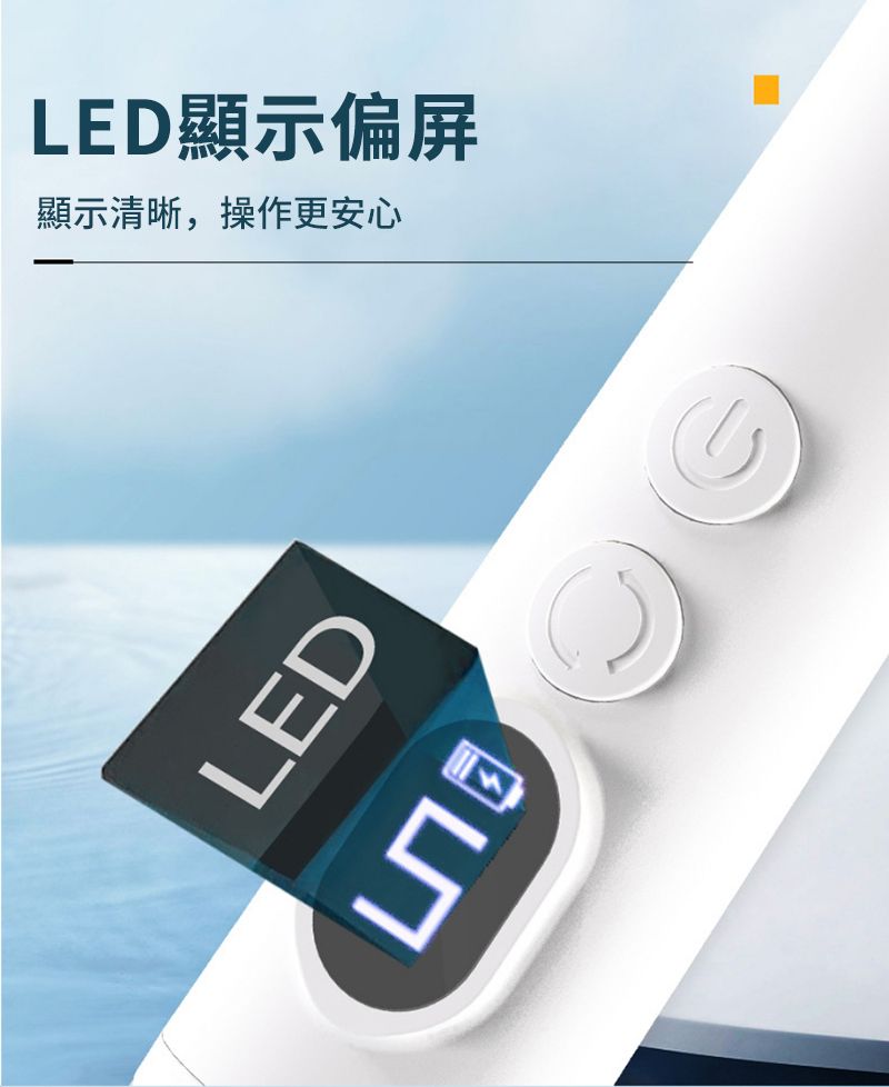 LED 顯示清晰,操作更安心LED