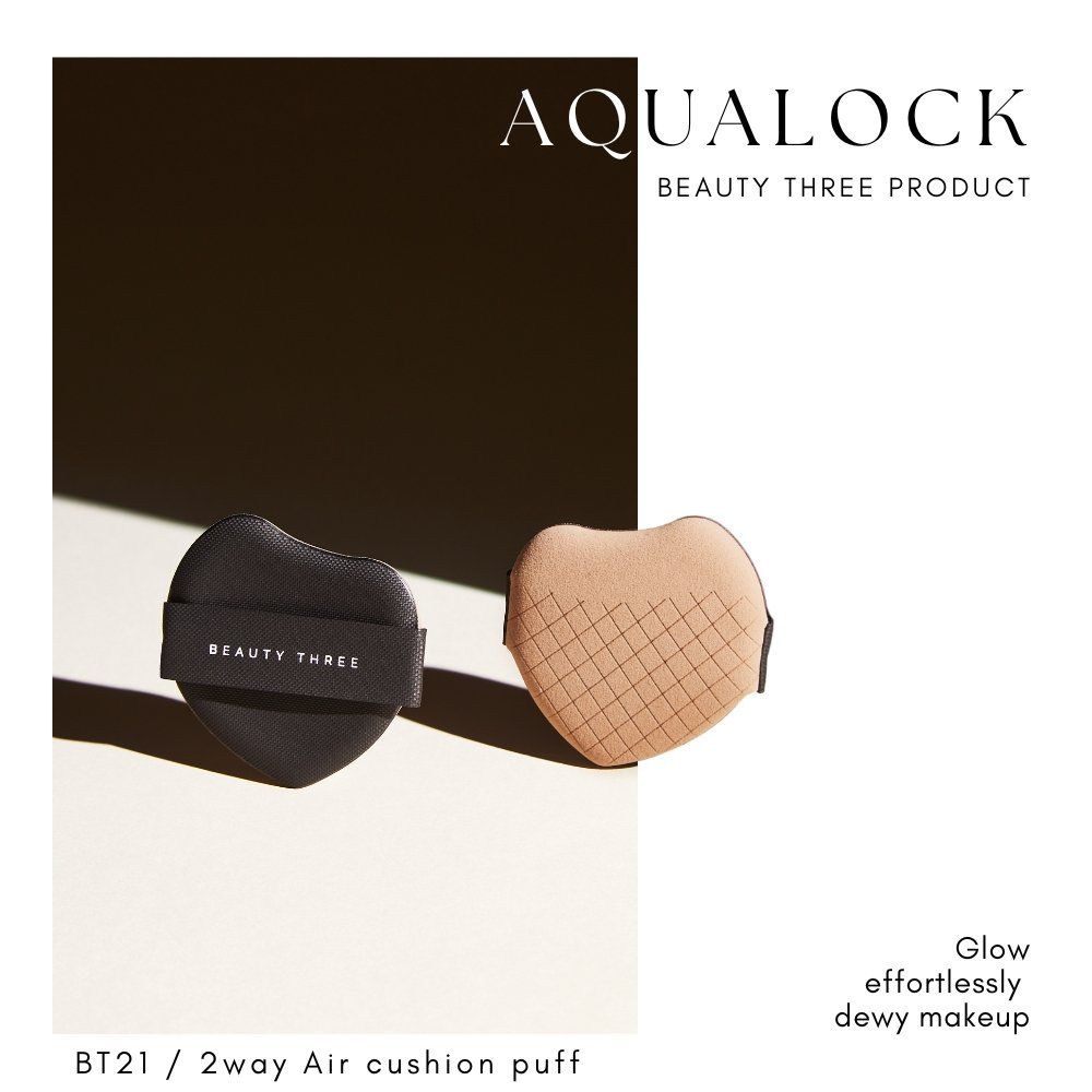 BEAUTY THREE 永和三美人 雙效鎖水 氣墊粉撲 2入