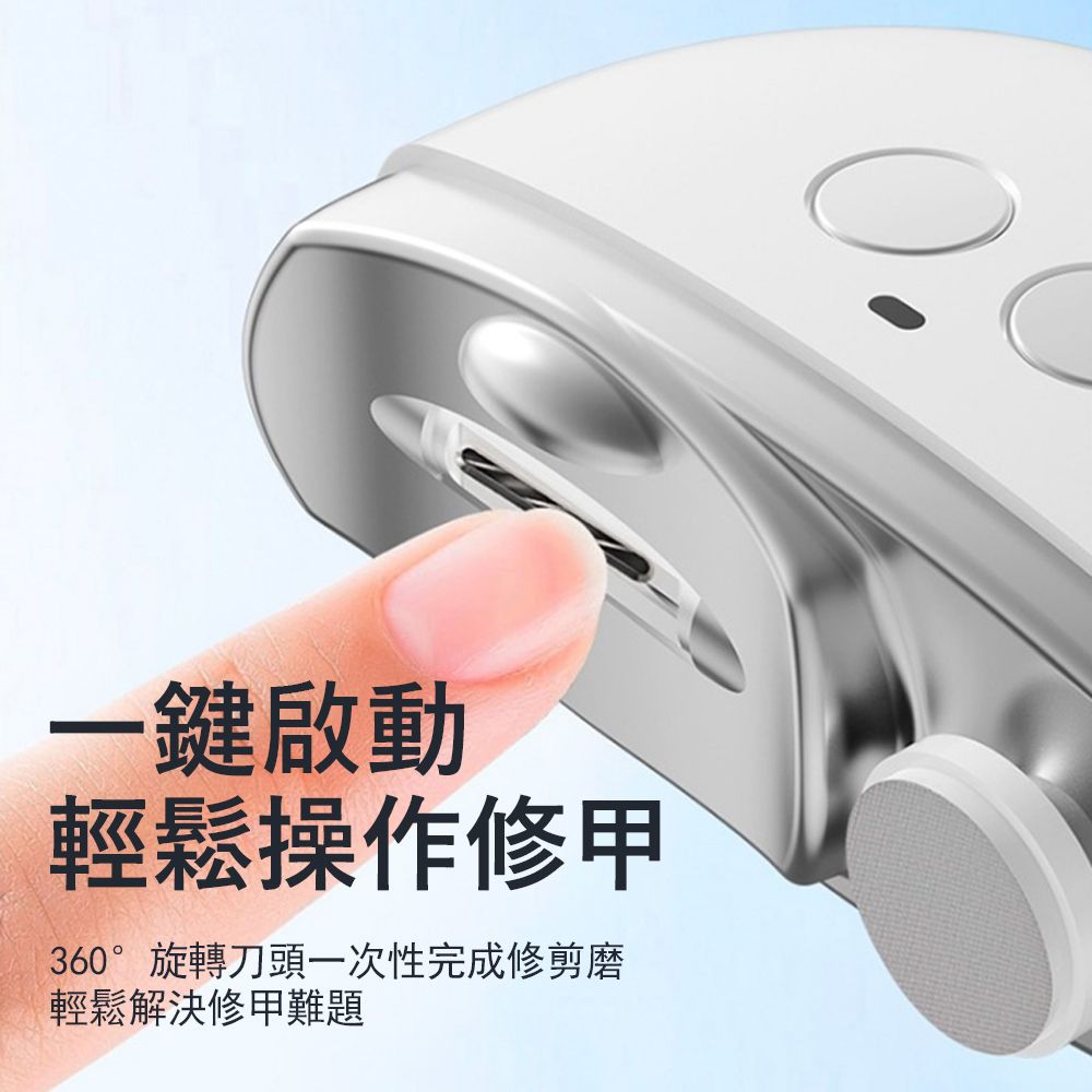 Gabor 卡通防夾電動指甲剪 磨剪一體 防飛濺修甲器 磨甲器 美甲打磨機 （老人/兒童/嬰兒）