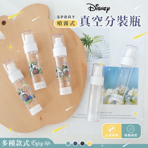 Disney 迪士尼 真空噴霧式分裝瓶 登山系列 米奇 (3.3*3.3*14.3cm)【收納王妃】