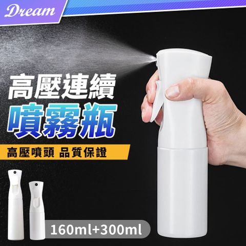 高壓連續噴霧瓶【160ml+300ml】(可裝酒精/消毒液)