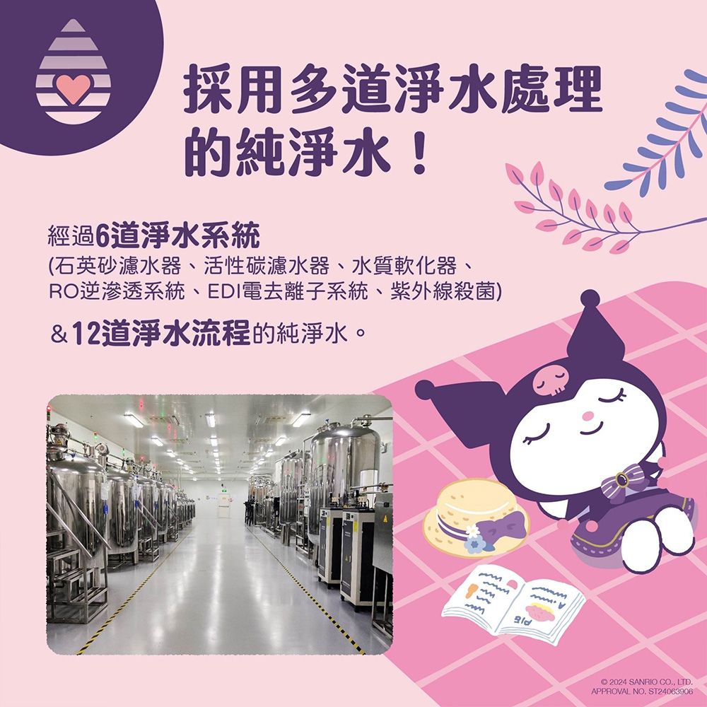 Sanrio 三麗鷗 酷洛米 Kuromi 純水柔濕巾/濕紙巾 20抽X36包(箱購) 隨手包 超柔觸感 溫和保濕