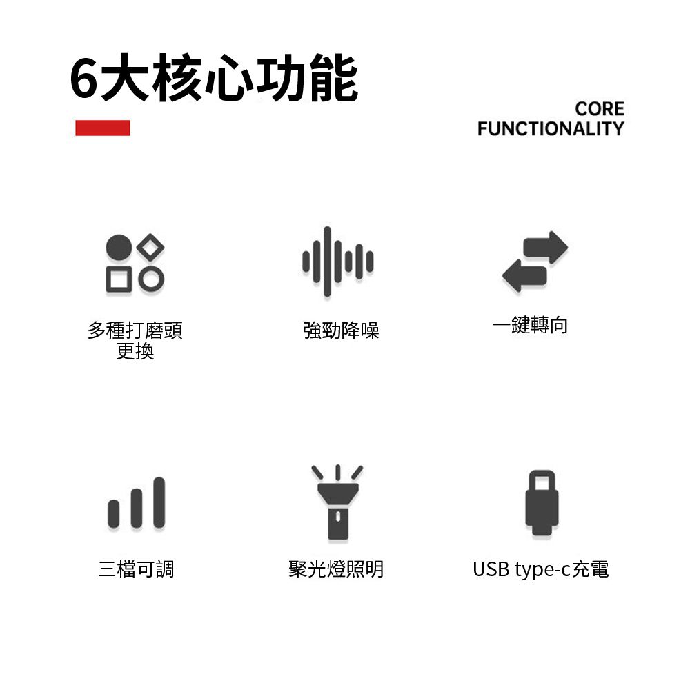  BASEE 電動美甲打磨器 USB充電式指甲修護磨甲機 去死皮拋光磨甲卸甲儀 指甲修護美甲機 附5種磨頭