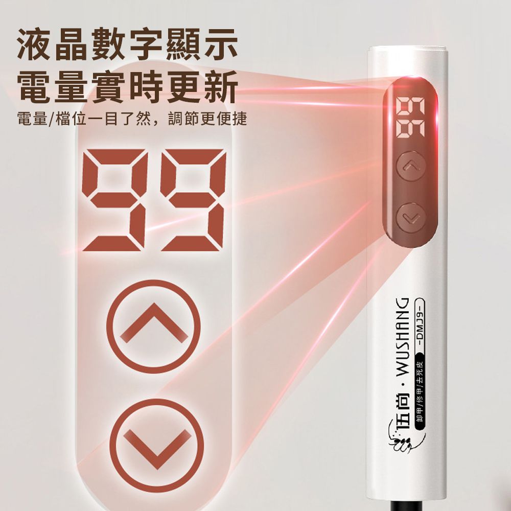 YUNMI USB充電式美甲打磨機 快速卸甲儀 電動磨甲器 指甲修護機 指甲修護美甲器（去死皮/拋光/卸甲/磨甲）
