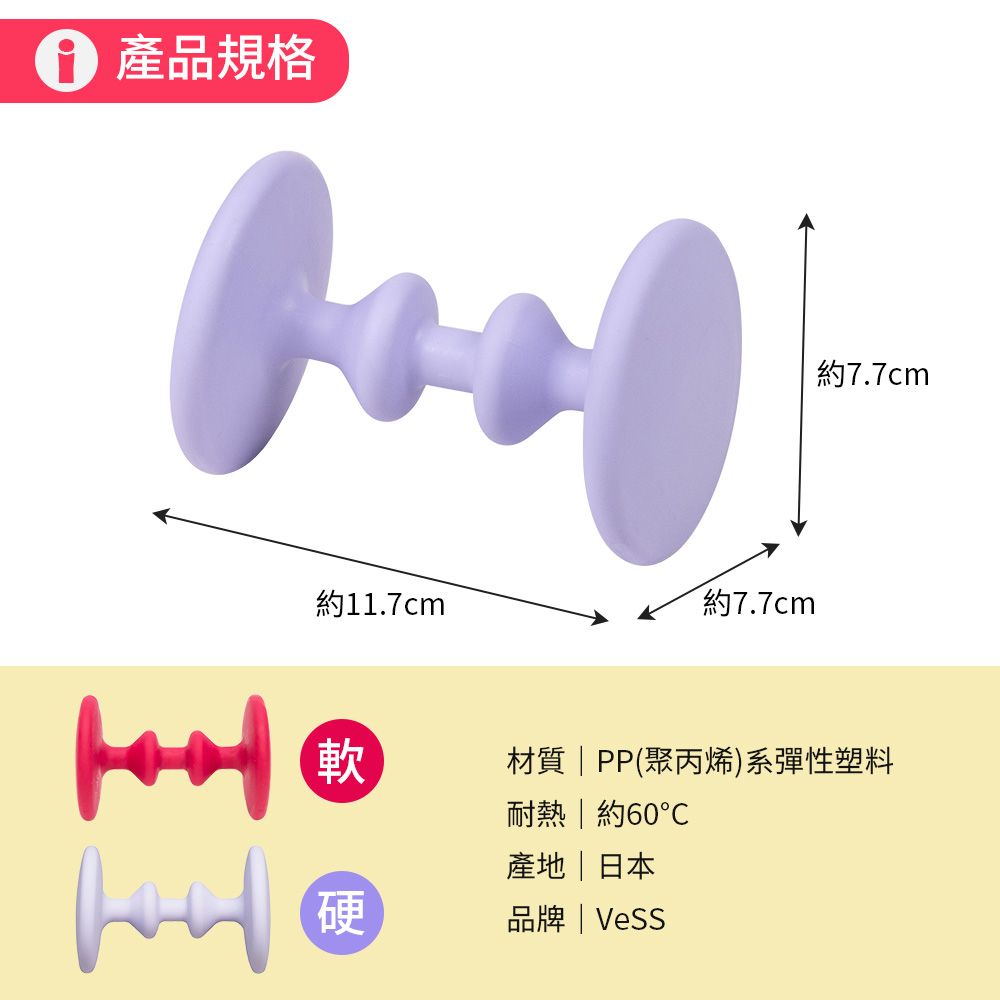 產品規格約7.7cm約11.7cm約7.7cm軟材質  PP(聚丙烯)系彈性塑料耐熱  約60產地日本硬品牌 |