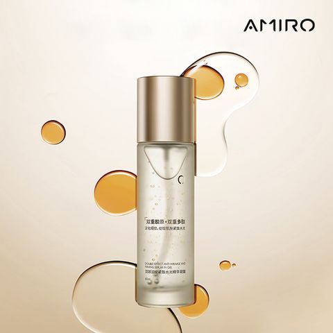 AMIRO BEAUTY 雙效淡紋緊緻水光精華凝露 80ml/舒緩/保濕/淡紋/緊緻/提亮/保養/美白/護膚/S2黃金點陣美容儀