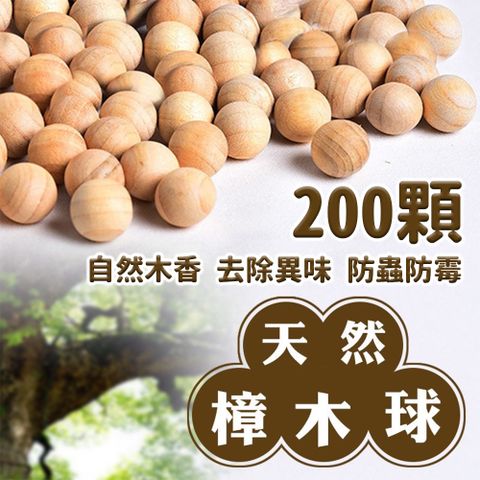 天然樟木球200顆 (自然木香 去除異味 防蟲防霉)