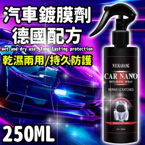 【精膜】汽車鍍膜劑250ml 2瓶組 多重防護 遠離髒污 一瓶搞定