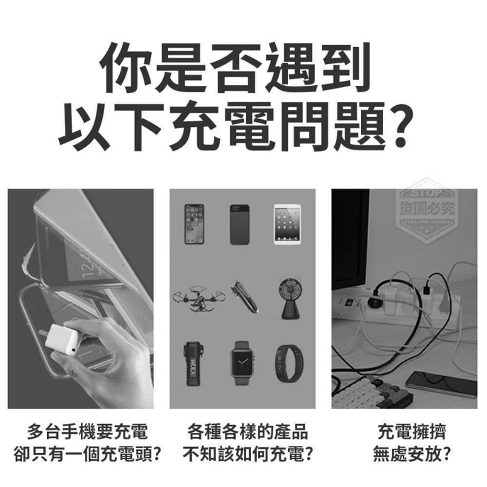  【買一送一】USB+PD多孔充電器