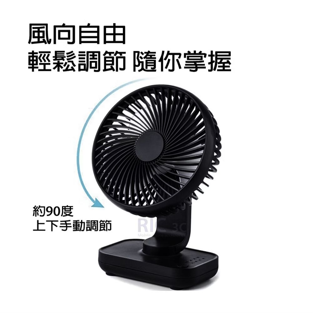  【勁涼風】桌上型靜音風扇 頂規雙電源四段風力