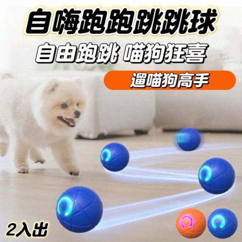 【萌寵2入組】自嗨款寵物跑跳球 長續航且自主跳動 寵物居家小看護