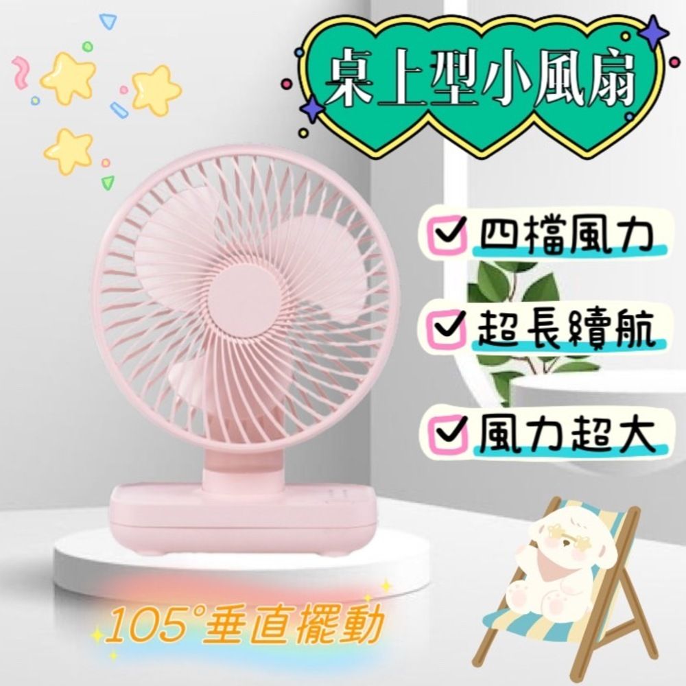  【FANS】桌上型小風扇 USB充電 PD孔 電風扇 小型風扇