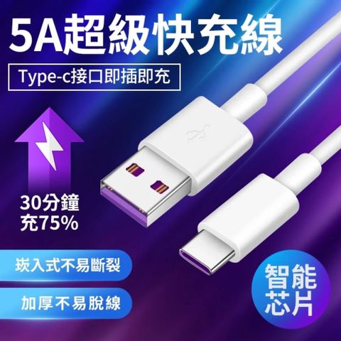 買一送一【閃速充】3米5A超級快充線 IPHONE TYPE-C 安卓