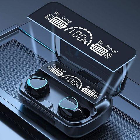 【科技M10】移動電源藍芽耳機 加贈科技感充電倉 藍芽耳機 行動電源