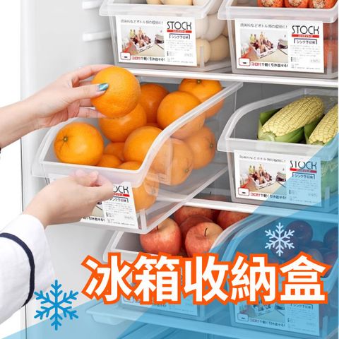 【收納好物】冰箱蔬果收納盒 經典號 X 2入組(零食盒 收納盒 雜物盒)