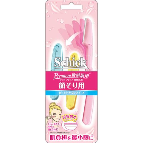 Schick 舒適 折疊式修容刀(敏感肌)3入