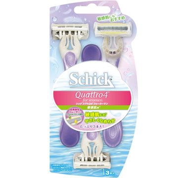 Schick 舒適 舒柔 仕女輕便刀(敏感肌)3入