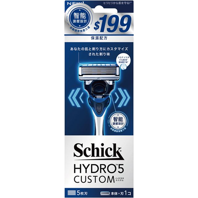 Schick 舒適  水次元5辨型 刮鬍刀(保濕配方) 1刀把+1刀片