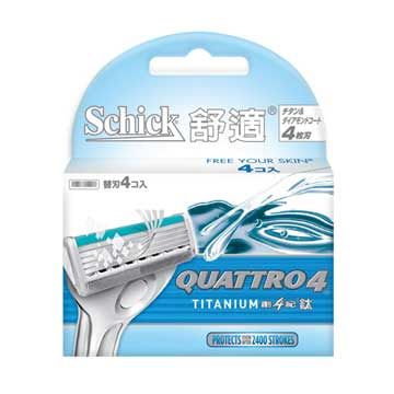 Schick 舒適 創4紀鈦刀片*4入