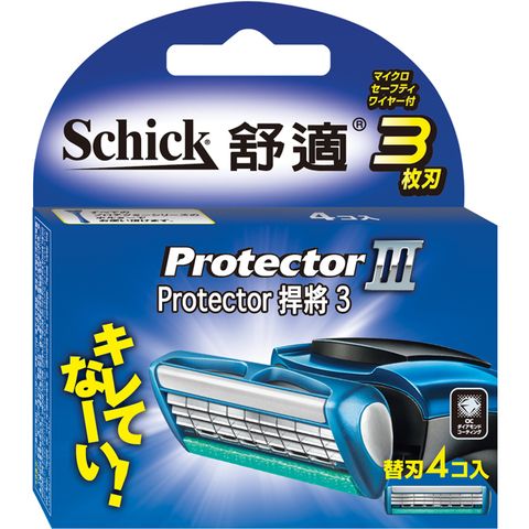 Schick 舒適 捍將3刀片*4入