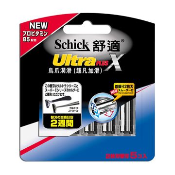 Schick 舒適 烏爪潤滑刀片*5入