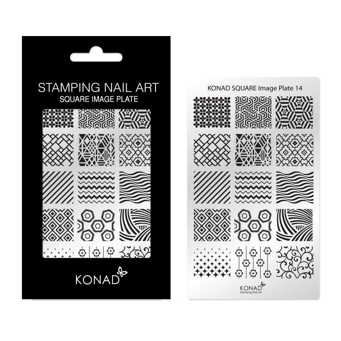 Konad  Nail Art 方型圖案版 - sq014