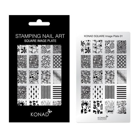 Konad Nail Art 方型圖案版 - sq001