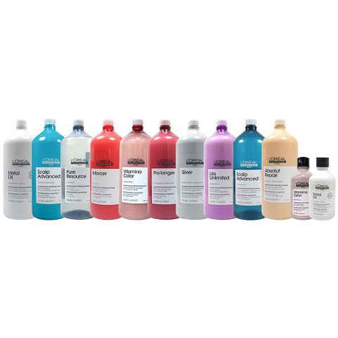 Loreal 萊雅 絲漾博 飽和護色洗髮精 銀采矯色洗髮精 甦活髮韌洗髮精 吸金喚彩 1500ml(任選1入)