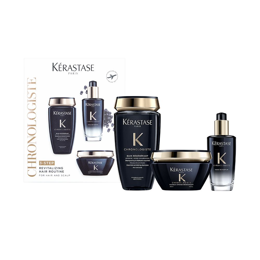 Kerastase 卡詩 黑鑽極萃逆時奢華組(髮浴250ml+髮膜200ml+髮油100ml)