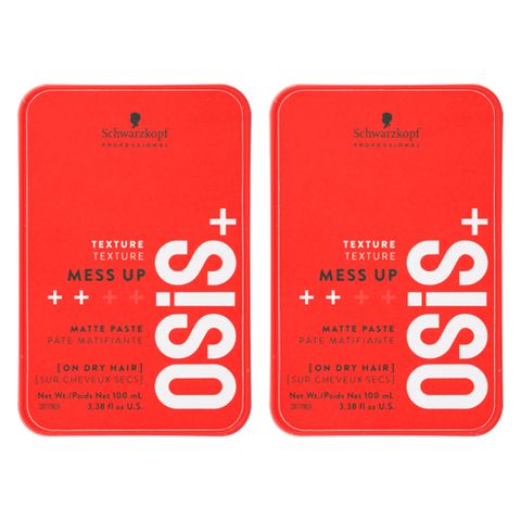 SCHWARZKOPF 施華蔻 OSIS+ Mess Up 慵懶凝土 100ml(2入組)