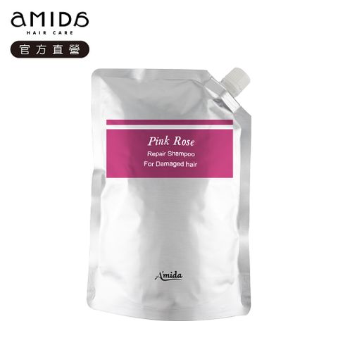《AMIDA 阿蜜達》粉玫瑰洗髮精補充包1000ml(新舊包裝隨機出貨)