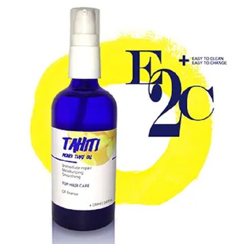 E2C 【美肌殿堂】啡洗不可-TAHITI大溪地 梔子花順髮油(100ml)(即期良品出清)