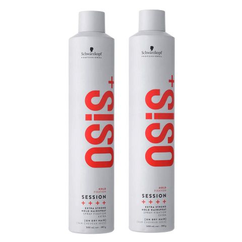 SCHWARZKOPF 施華蔻 OSIS+ SESSION定型系列 黑炫風/黑旋風 特強定型霧 500ML*2入組 (新包裝)