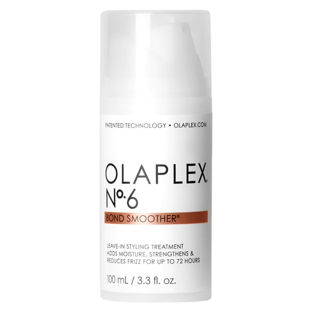 PATENTED TECHNOLOGY OLAPLEXCOMOLAPLEXBOND SMOOTHER®LEAVE-IN STYLING TREATMENTADDS MOISTURE STRENGTHENS &REDUCES FRIZZ FOR UP TO 72 HOURS100 3.3 . .