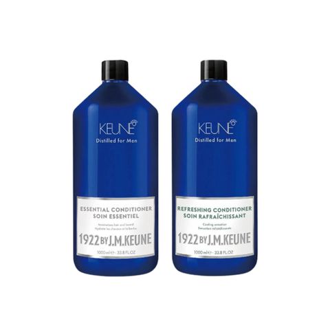 KEUNE 肯葳 1922 紳藍男士 經典麝香/薄荷涼感 護髮素 1000ml (任選1入)